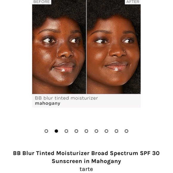 “Tarte” BB blur tinted moisturizer Broad Spectrum SPF30 Sunscreen in Mahogany - Picture 2 of 12